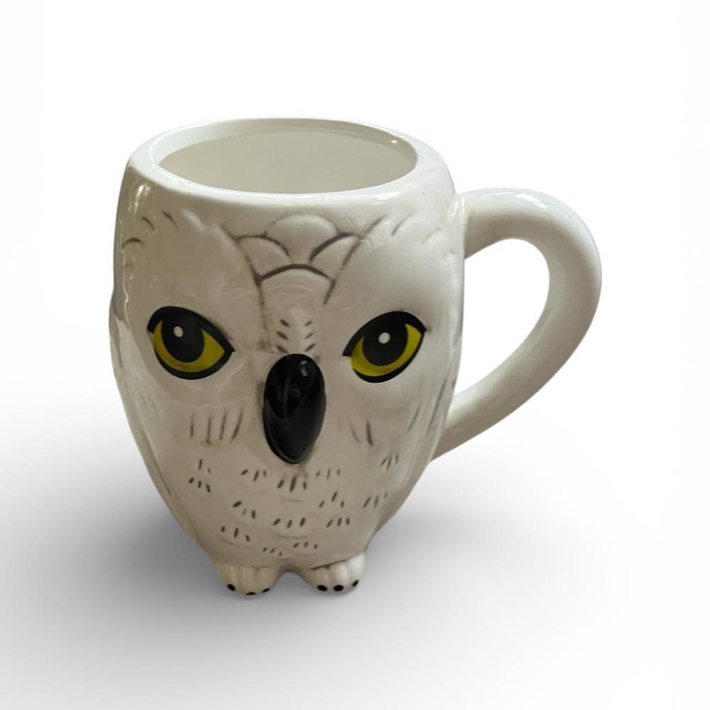 🦉 Dolomite Owl Mug | Modern Gourmet Foods | White Ceramic | Whimsical Coffee Cup